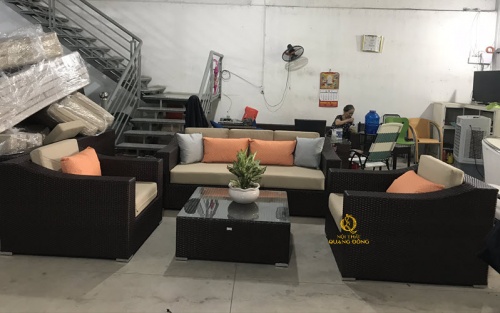 Bàn ghế giả mây QD - 711