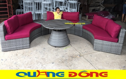 Sofa mây nhựa QD-605