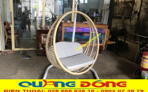 Mẫu xích đu đẹp - Xích đu mây nhựa QD-420