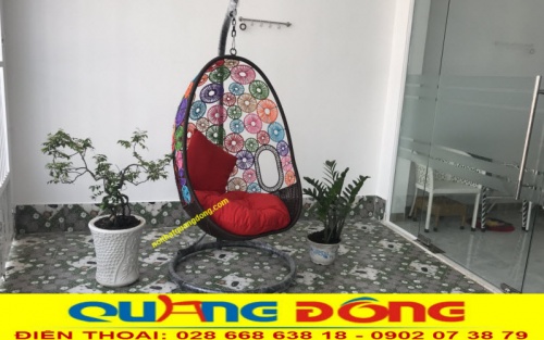 Xích đu mây nhựa 7 màu QD-429 