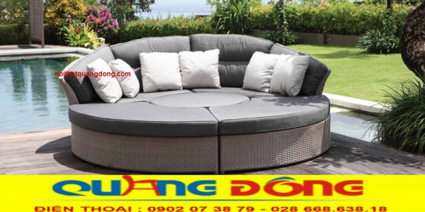 Giường tắm nắng QD-523|Giường nằm hồ bơi Giường tắm nắng QD-523 sản phẩm là mẫu giường nằm hồ bơi giả mây đẹp và tiện lợi