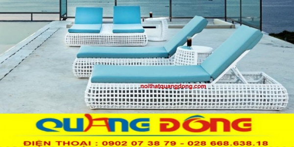 Ghế hồ bơi QD-588 được sử dụng nệm giúp làm tăng tuổi thọ từ 2-3 năm