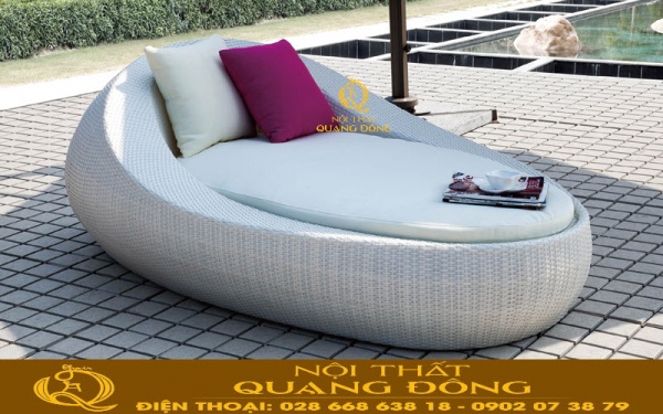 Ghế nằm thư giãn tắm nắng cho hồ bơi QD-1239 kiểu dáng độc đáo mới lạ