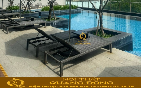 Ghế nằm hồ bơi QD-1247 tối giản và tinh tế