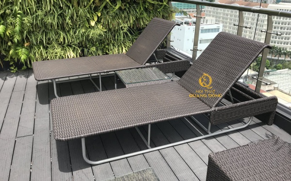 Ghế nằm hồ bơi QD-1252 Nội thất Quang Đông