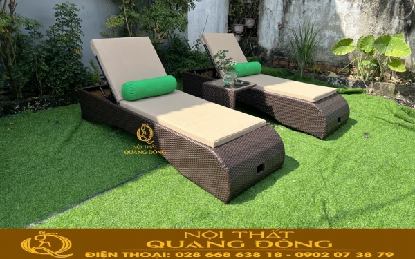 Ghế nằm hồ bơi QD-1271 thiết kế tiện nghi, sang trọng