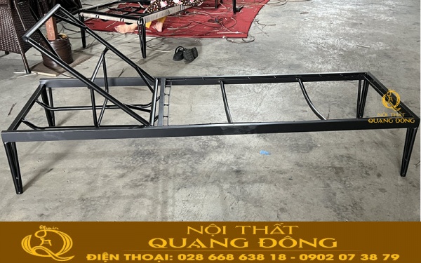 Sử dụng khung thép sơn tĩnh điện cho ghế nằm hồ bơi giả mây QD-1272