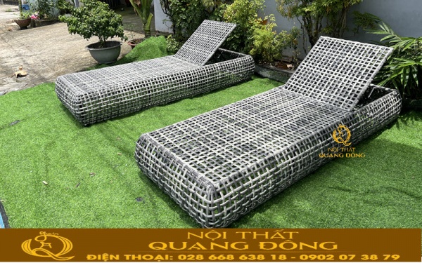 Ghế nằm hồ bơi QD - 1281 Nội thất Quang Đông