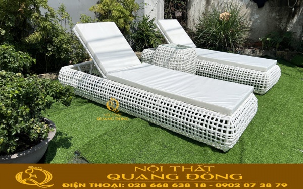 Ghế hồ bơi QD-588 gam màu trắng