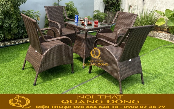 Ghế giả mây đa dạng về kiểu dáng, màu sắc