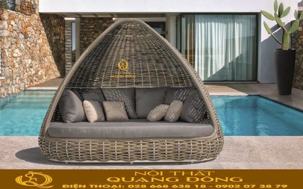 Giường tắm nắng QD-533 giải pháp tôi ưu cho bể bơi, bãi biển khu resort khách sạn