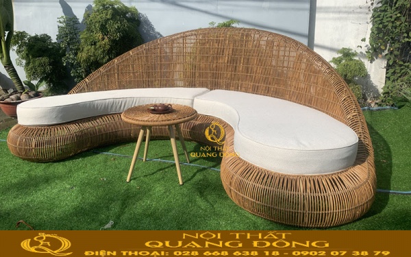 Những ưu điểm nổi trội của sofa giả mây QD - 712