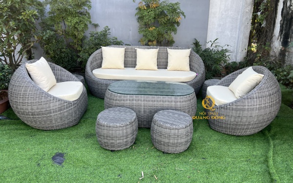 Sofa mây nhựa QD - 672 của Nội thất Quang Đông