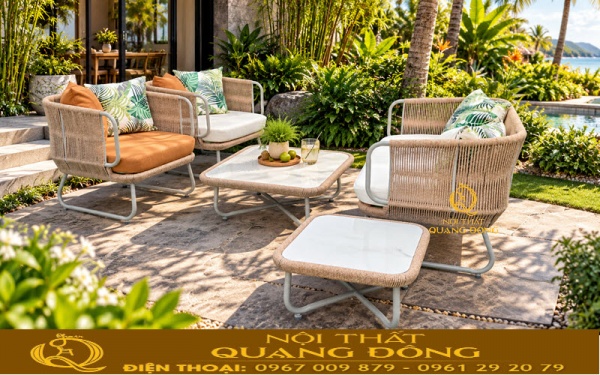 Sofa giả mây QD-759 phù hợp nhiều không gian Với nhiều ưu điểm vượt trội sofa giả mây QD-759 phù hợp với nhiều không gian ngoài trời