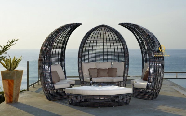 Sofa giả mây đẹp độc lạ Nội thất Quang Đông