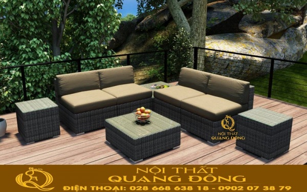 Sofa mây nhựa và nệm có đa dạng màu sắc Sofa mây nhựa dù bạn sử dùng kèm nệm lót có màu sắc thế nào cũng rất phù hợp, tùy vào sở thích của từng khách hàng