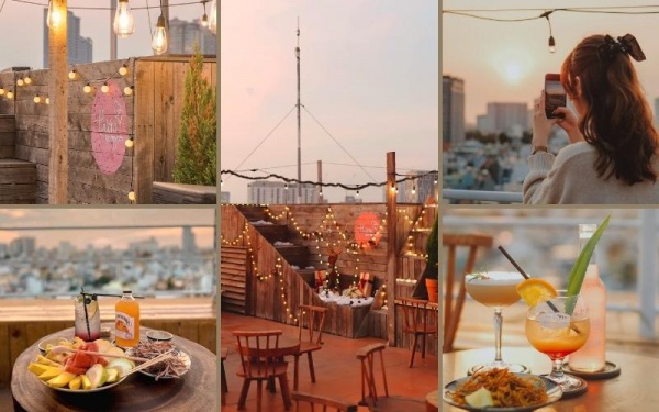 Thương rooftop với không gian decor cực chill