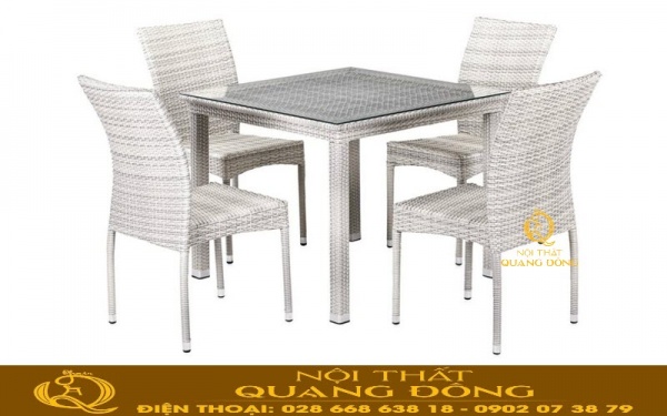 Mẫu bàn ghế ngoài trời sử dụng cho quán cafe, ngoài trời, sân vườn