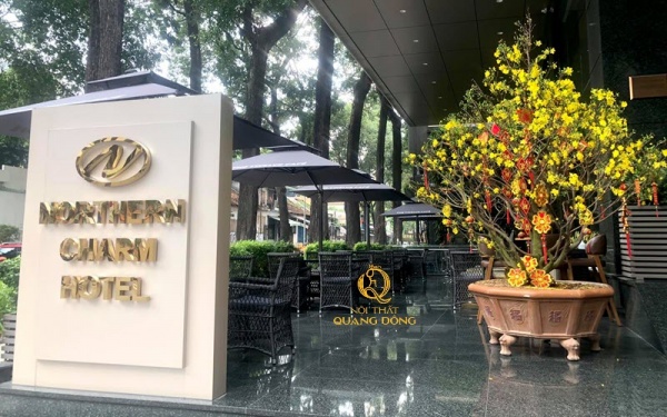 Bộ bàn ghế giả mây QD-293 mang đến sự tiện nghi sang trọng cho không gian quán cafe