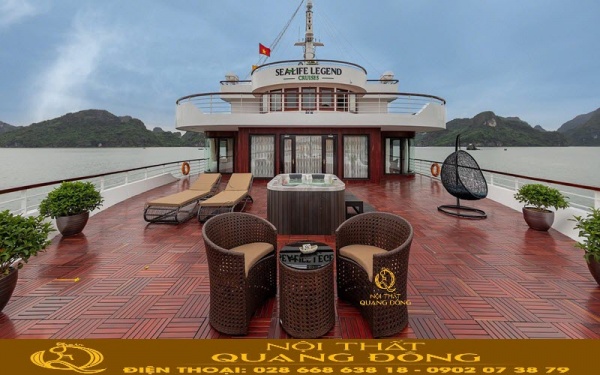 Bàn ghế giả mây ngoài trời QD-344