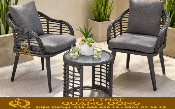 Bàn ghế ban công thiết kế nhỏ gọn tối ưu không gian 