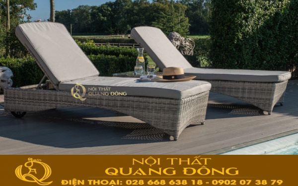 Ghế nằm hồ bơi được sản xuất thủ công truyền thống bằng tay vô cùng tỷ mỷ từ nguồn nguyên liệu cao cấp, nguồn gốc xuất xứ rõ ràng