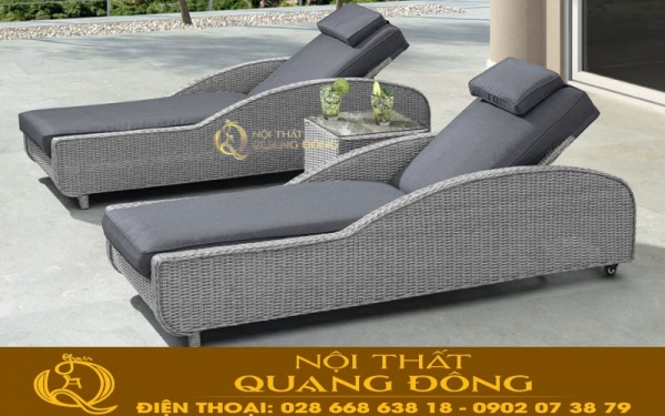 Mẫu ghế nằm hồ bơi sang trọng QD-1264 theo xu thế màu sắc thiết kế nội thất hiện đại của giới trẻ ngày nay