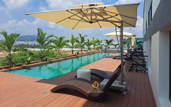 Ghế nằm hồ bơi QD-1276 giải pháp tối ưu cho không gian ngoài trời , khu vực hồ bơi