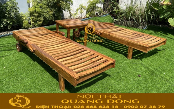 Ghế nằm hồ bơi giả từ xưởng của Công Ty Nội Thất Quang Đông