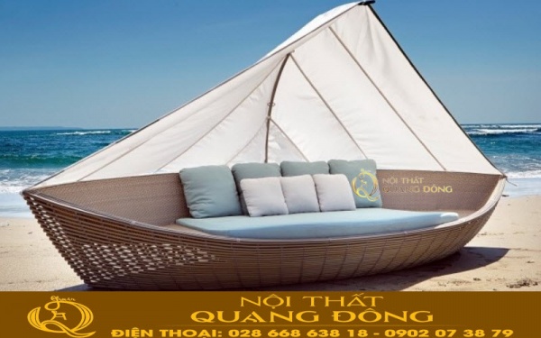 Mẫu sofa giường tắm nắng ngoài trời độc lạ, thiết kế sang trọng cho resort và khu nghỉ dưỡng