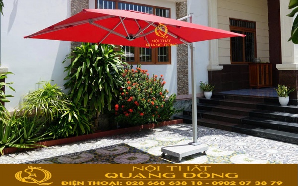 Khung dù lệch tâm vuông 2.5m chắc chắn
