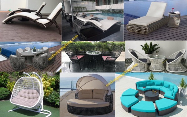 Quang Đông nhà sản xuất cung cấp các loại bàn ghế giả mây cho nội thất nhà hàng khách sạn, khu resort