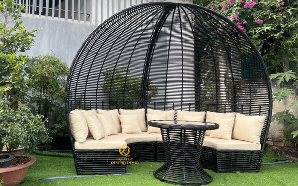 Sofa mây nhựa QD - 755 phù hợp nhiều không gian