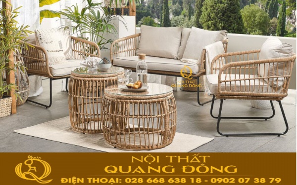 Mẫu ghế sofa QD-611 lý tưởng dùng cho sân vườn ngoài trời