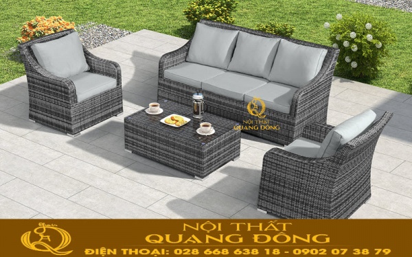Mẫu sofa vuông giả mây QD-625 điểm nhấn nội bật, cho cuộc sống thêm tiện nghi hiện đại hơn