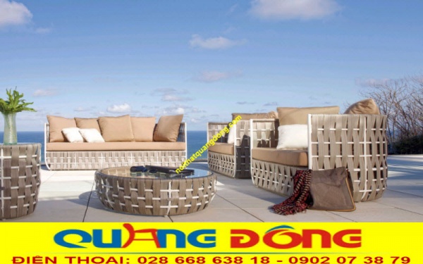 Sofa giả mây QD-680 thiết kế mộc mạc tạo điểm nhấn khác biệt