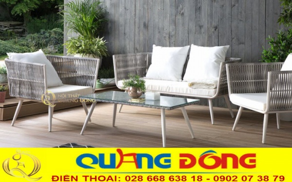 Sofa ngoài trời, bàn ghế sân vườn QD-683