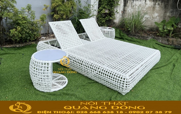 Ghế nằm hồ bơi QD-587 không sử dụng nệm lót