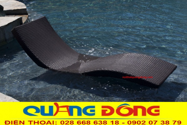 Ghế hồ bơi giả mây dùng làm giường tắm nắng ngâm trực tiếp dưới nước