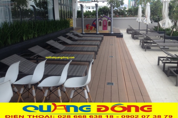 Ghế hồ bơi QD-1247 đan sợi nhựa giả mây chính phẩm Mẫu ghế nằm hồ bơi QD-1247 sử dụng kiểu đan lóng mốt trên sợi mây nhựa dẹp tạo sự êm ái cả khi không dùng nệm lót