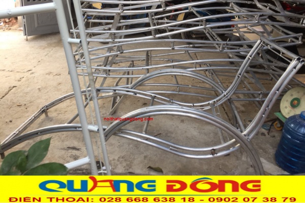 Khung ghế nằm hồ bơi giả mây bằng nhôm