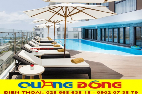 Mẫu ghế nằm hồ bơi giả mây mang nhiều ưu điểm phù hợp cho không gian ngoại thất Mẫu ghế nằm hồ bơi bãi biển mang nhiều ưu điểm nổi bật, tối ưu cho không gian ngoại thất