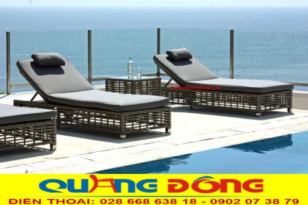 Ghế nằm hồ bơi QD-583 độ bền cao chuyên dụng cho không gian ngoài trời Mẫu ghế nằm hồ bơi QD-583 sử dụng nguồn nguyên liệu chất lượng có nguồn gốc xuất xứ rõ ràng