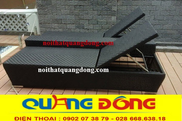 Ghế nằm hồ bơi QD-235 ghế hồ bơi đôi dùng cho 2 người Mẫu ghế nằm hồ bơi QD-235 mẫu thiết kế cho 2 người được làm bằng nhựa Ratan giả mây chịu mưa nắng tốt