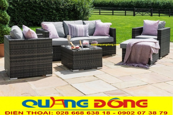 Bộ sofa giả mây QD-623 sang trọng, chất lượng, cao cấp