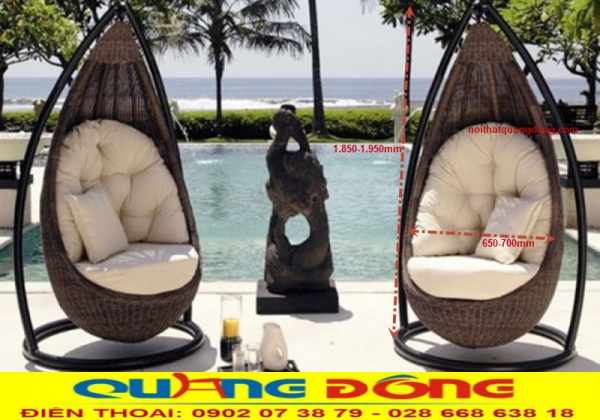 Mẫu xích đu trang trí cho ngoại thất, vật dụng thiết yếu cho bài trang trí nội thất