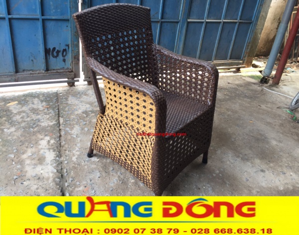 Ghế giả mây QD-267 được ghi hình tại xưởng của CÔNG TY NỘI THẤT QUANG ĐÔNG trước khi bàn giao cho LOTUS SAI GON HOTEL