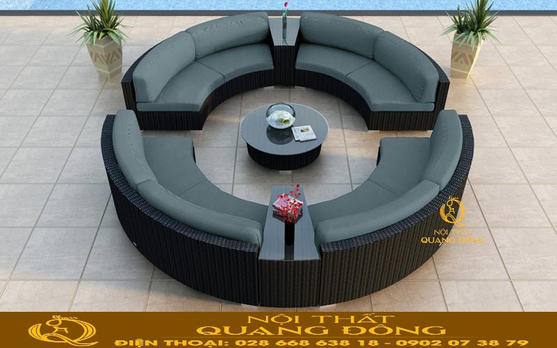 Sofa giả mây QD - 622