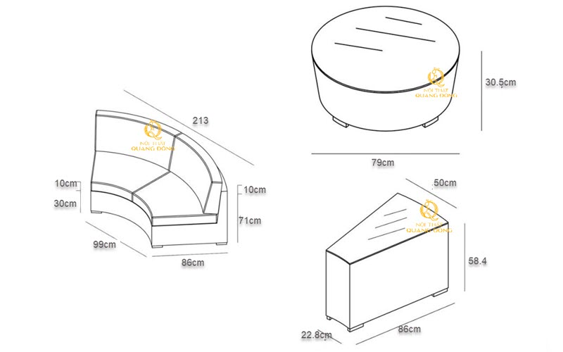 Sofa giả mây QD - 622