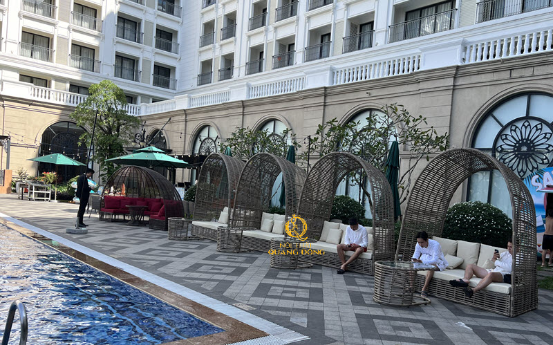 Sofa mái vòm ngoài trời QD - 708